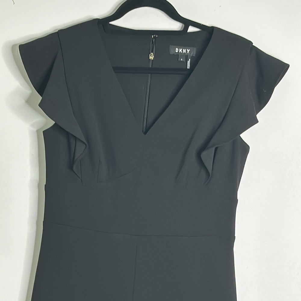 DkNy black wide leg jumpsuit size 6 - Picture 6 of 10